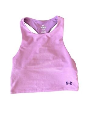 Under Armour Girls Lavender Pink Athletic Tank Top